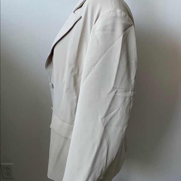 NWT Good American Peyote Boyfriend Oversized Tan Creme Blazer Size S/M - Picture 10 of 16